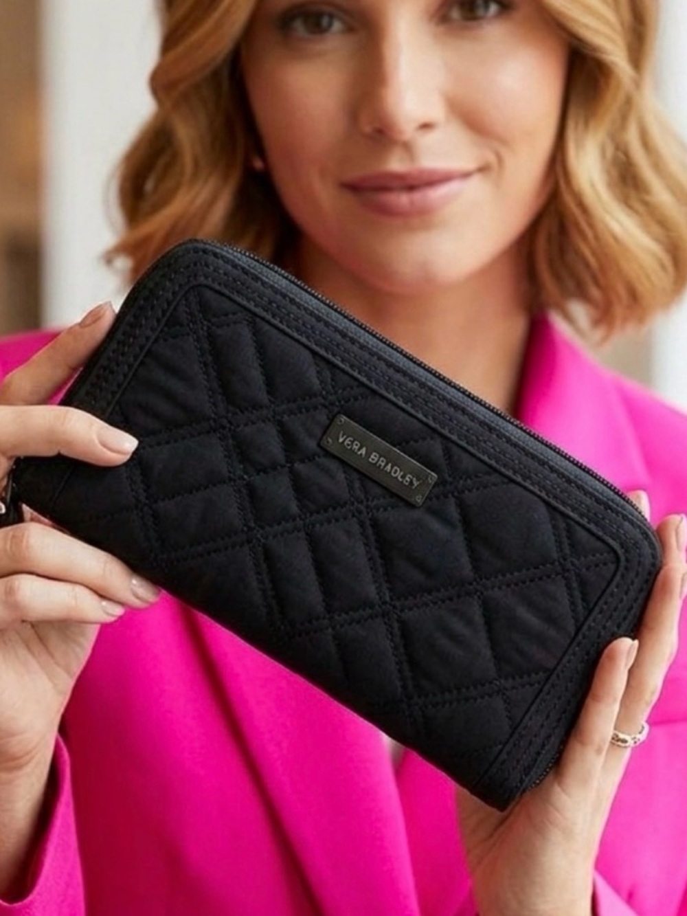Vera Bradley Quilted Zipper Wallet